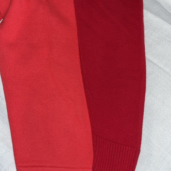 Talbots coral raised diamond stitching 3/4 length v-neck sweater - Picture 13 of 13